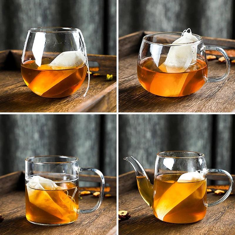 Disposable Teabags Empty Scented Tea Bags with String Heal Seal Filter Paper for Herb Loose Tea Kitchen Accessories Tools