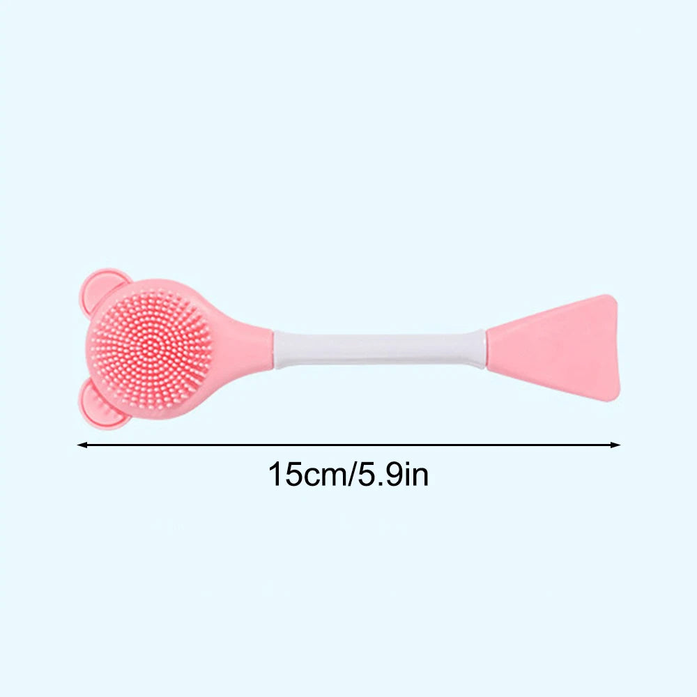 Cleansing Brush 2 In 1 Silicone Mask Brush And Facial Cleaning Brush Are Used For Exfoliation, Massage, Makeup Removal Skin Care