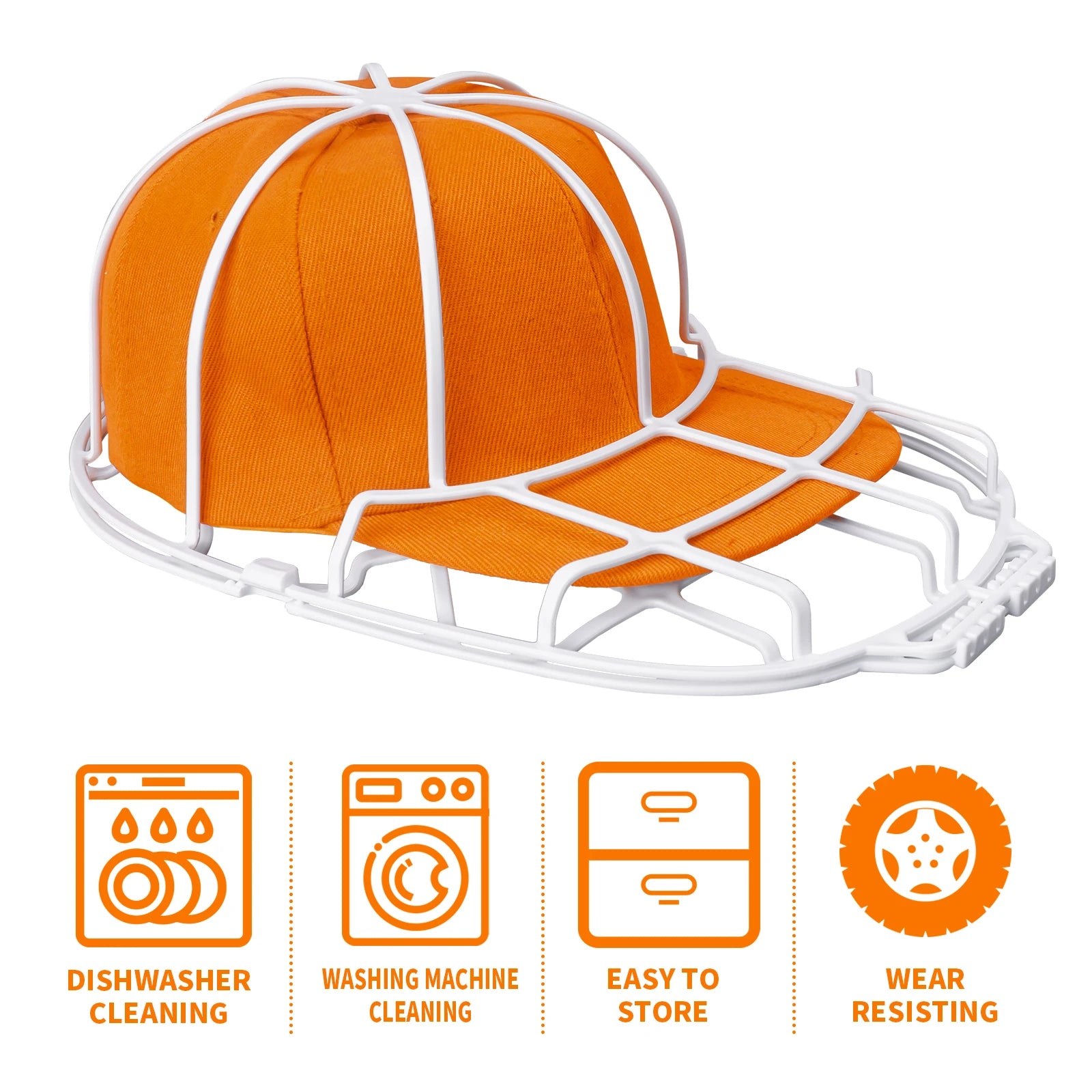 Multifunctional Baseball Cap Washer Fit for Adult and Kid's Hat, Washer Frame, Washing Cage Hat Cleaners, Shaper Protector