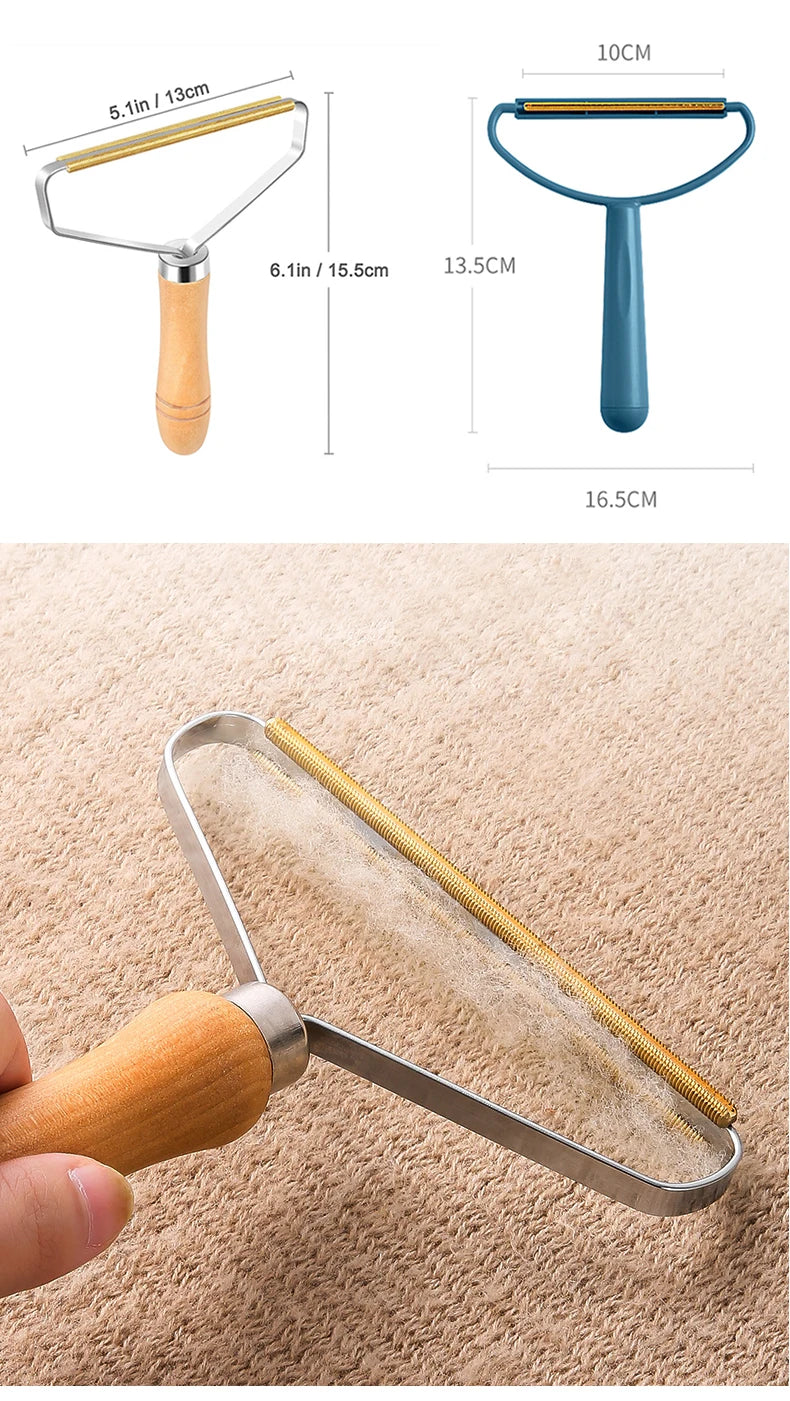 Portable Lint Remover Pet Hair Remover Brush Carpet Wool Coat Clothes Lint Pellet Manual Shaver Removal Scraper Cleaning Tool