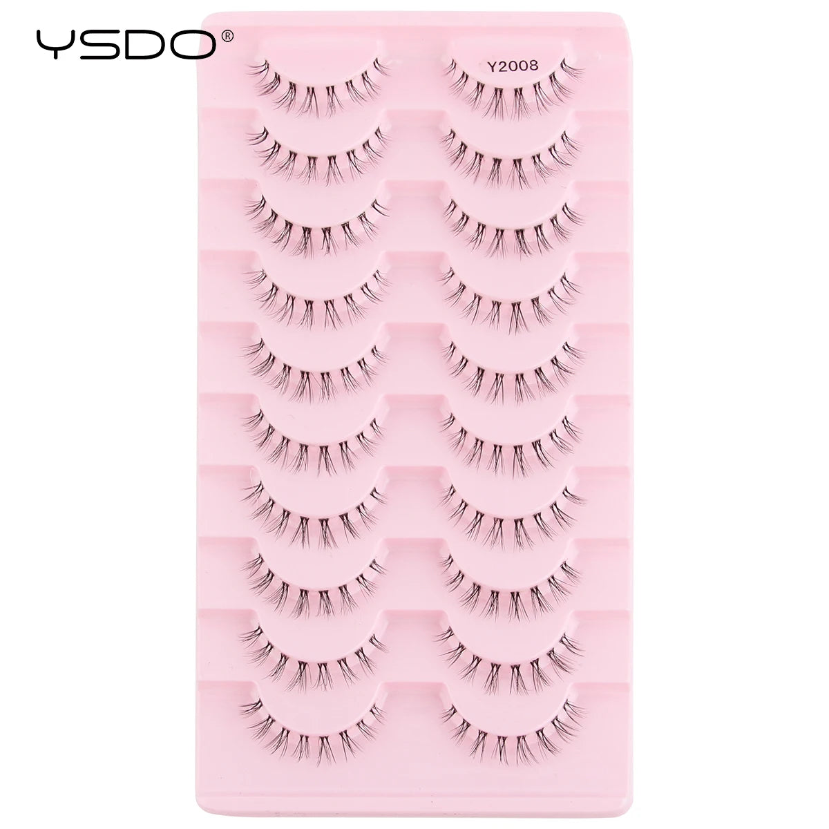 YSDO Half Eyelashes 3/10 pairs Natural Full False Eyelashes 3d Lashes  Cat Eye Fake Eyelashes Extension Faux Cils Makeup Tools