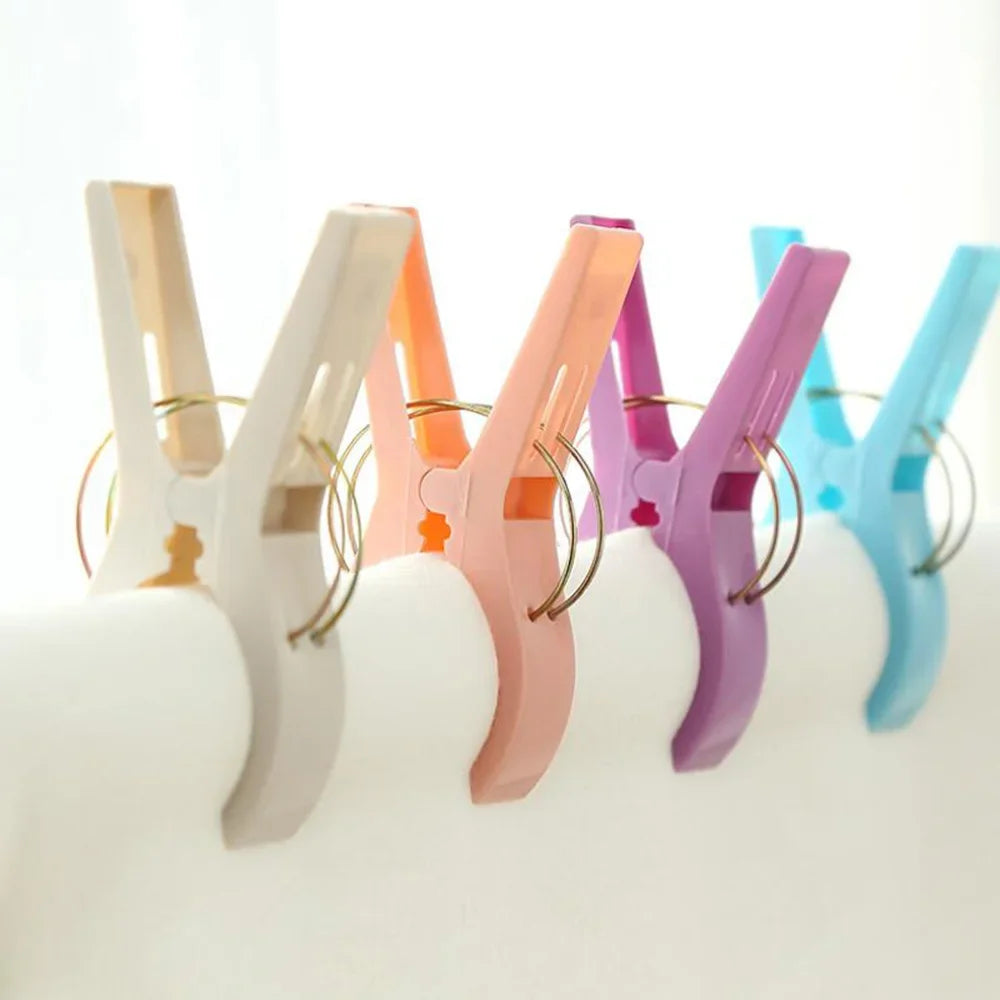 24Pcs Plastic Clothespin Sun Clothes Small Clip Travel Plastic Clip Drying Clothespin Fixed Clothes Windproof Clothespin