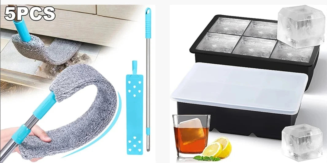 4/6/8/15 Grid Big Ice Tray Mold Giant Jumbo Large Food Grade Silicone Ice Cube Square Tray Mold DIY Ice Maker Ice Cube Tray