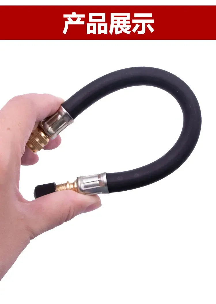 Various Braided Flexible Hose Tire Valve Inflatable Rubber Hose Steel Wire Car Wheels Tyre Valve Stems Extensions Tube Adapter