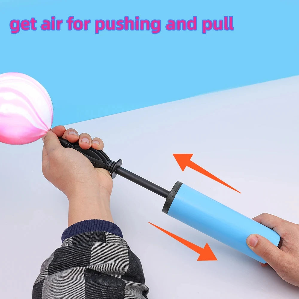 1/3/5 Pcs Random Balloon Pump Air Inflator Hand Push Portable Balloon Accessories For Wedding Birthday Party Decor Supplies