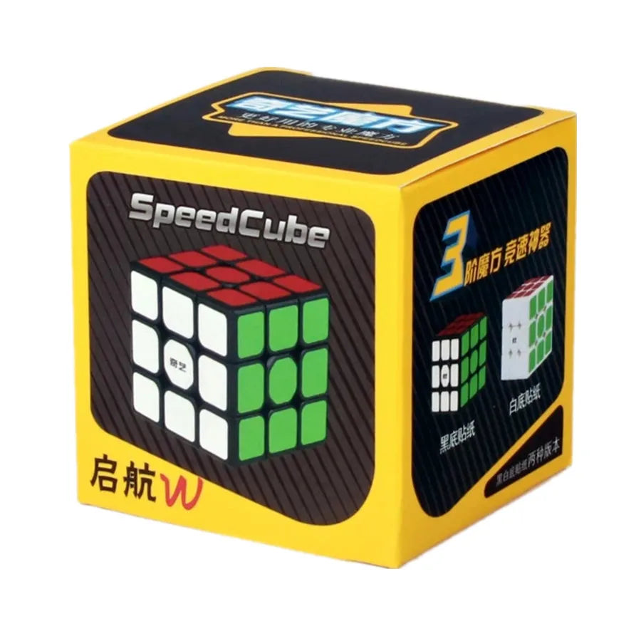 QiYi QiHang 3x3 Magic Cubes White Black Speed Puzzle Professional Cubo Magico Toys Birthday Christmas Gifts For Children