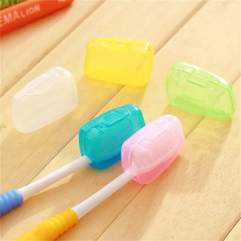 5pcs Portable Toothbrush Head Protective Cover Dustproof Head Cover Toothbrush Head Protective Case For Travel Hiking Camping