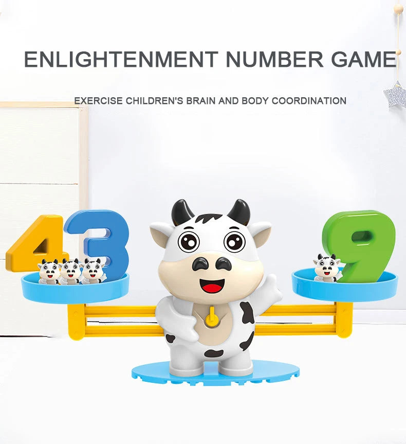 Monkey Balance Math Toy Baby Montessori Early Educational Balancing Scale Toys Teaching Material Table Games Interactive Gifts