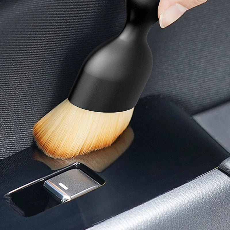 6pcs Cleaning Brush Kit Automotive Brushes  Car Interior Dashboards Vents Detailing Brush Set Wheel Rims Clean Brush Accessories