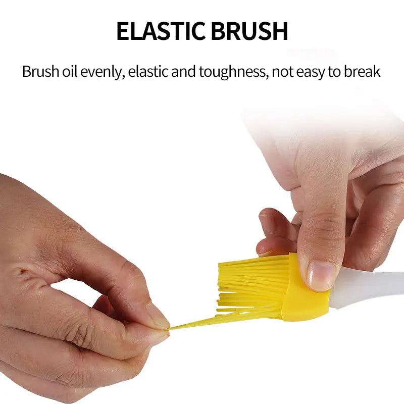 Silicone Oil Brush Small Barbecue Brush Household Kitchen Baking Pancake Oil Brush Tool High Temperature Resistant No Hair Drop