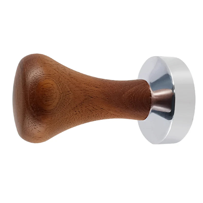 51mm 53mm 58mm Espresso Tamper Coffee Barista Flat Base Coffee Tampers With Wood Handle