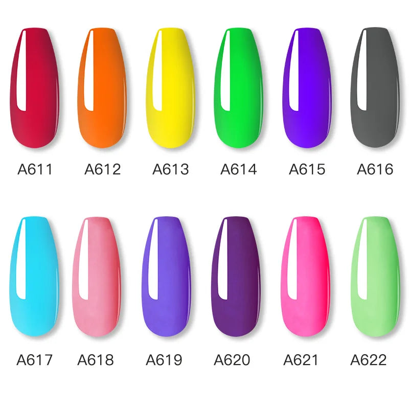 ROSALIND Colorful 15ml Poly Nail Gel Semi Permanent Acrylic Liquid Fast Extension Nail Gel Build Cured with UV/LED Lamp