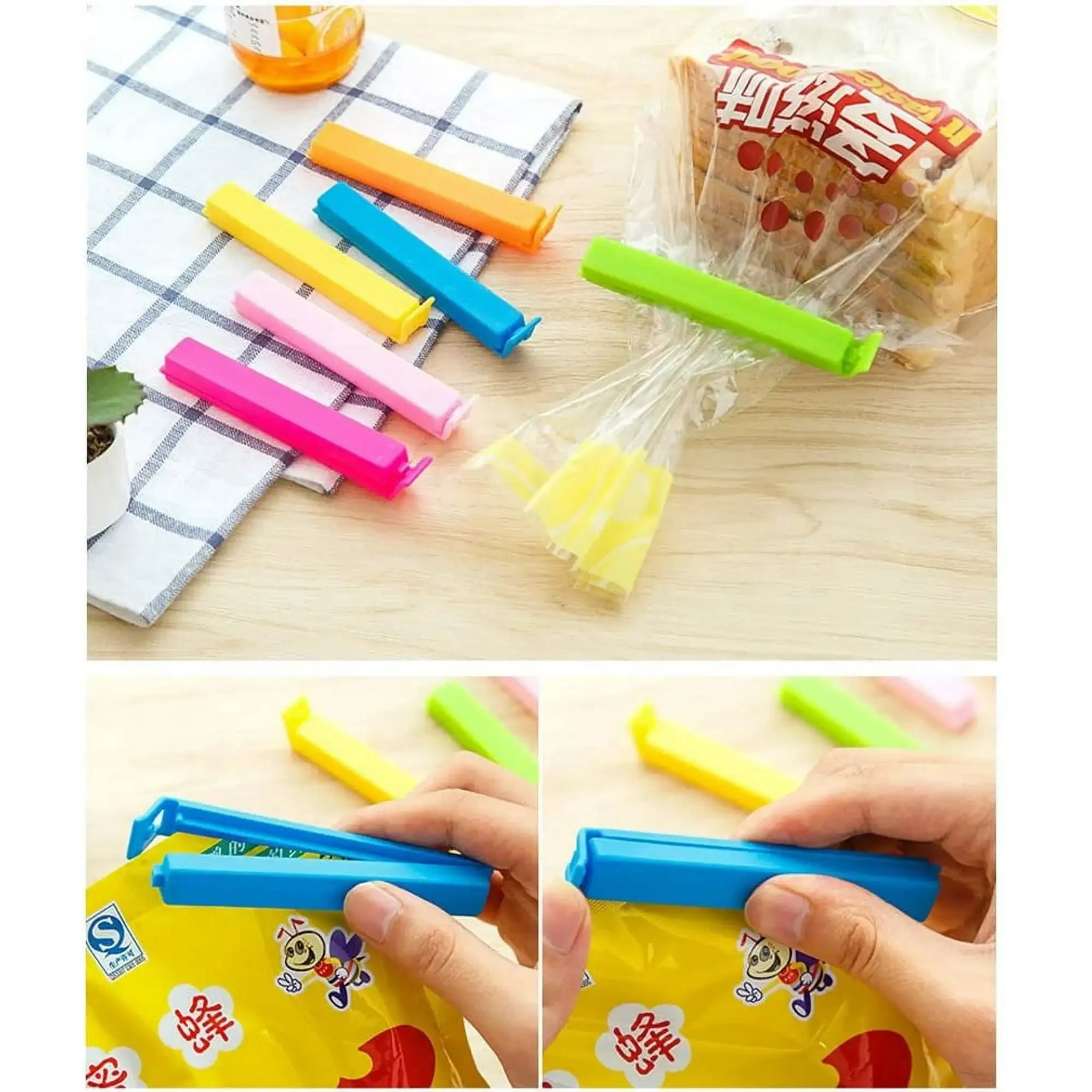 20PCS Random Color Versatile Kitchen Bag Clips Food Snack Organizer Tea Bag Seal Clip Kitchen Tools Durable and Reusable Tools