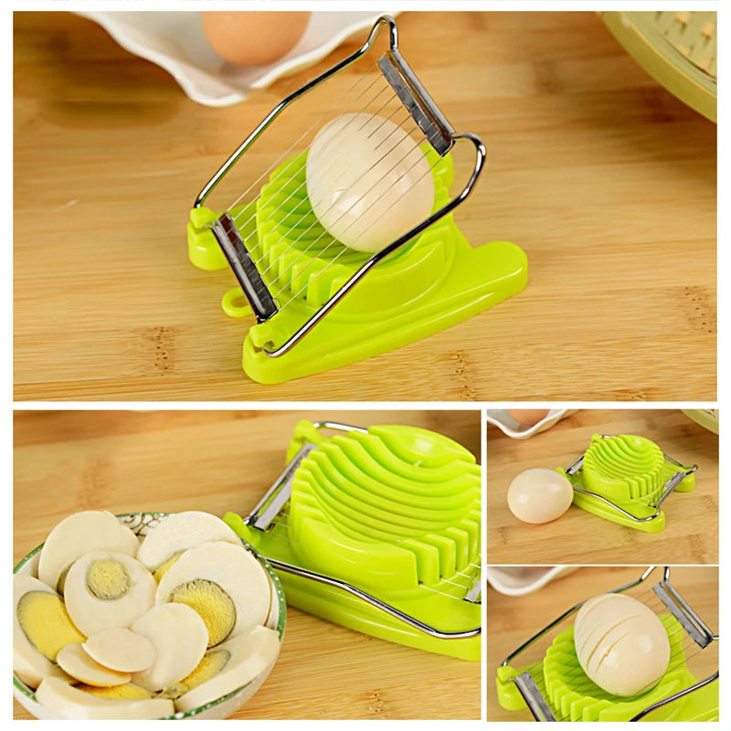 Kitchen Accessories Egg Slicer Chopper Stainless Steel Fruit Salad Cutter Egg Tools Manual Food Processors Kitchen Gadget ALI426