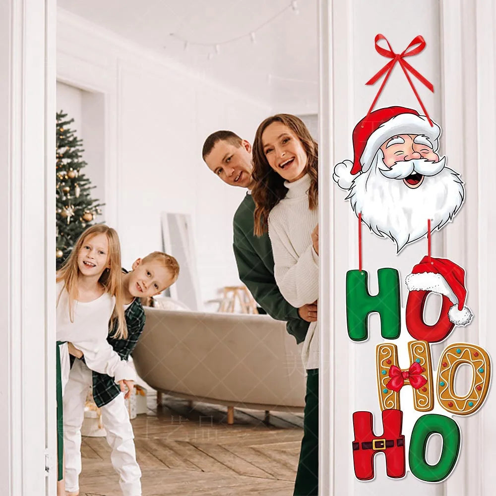 New Christmas Party Decoration Door Hanging Christmas Party Decoration Creative Front Hanging New Year Decoration Supplies