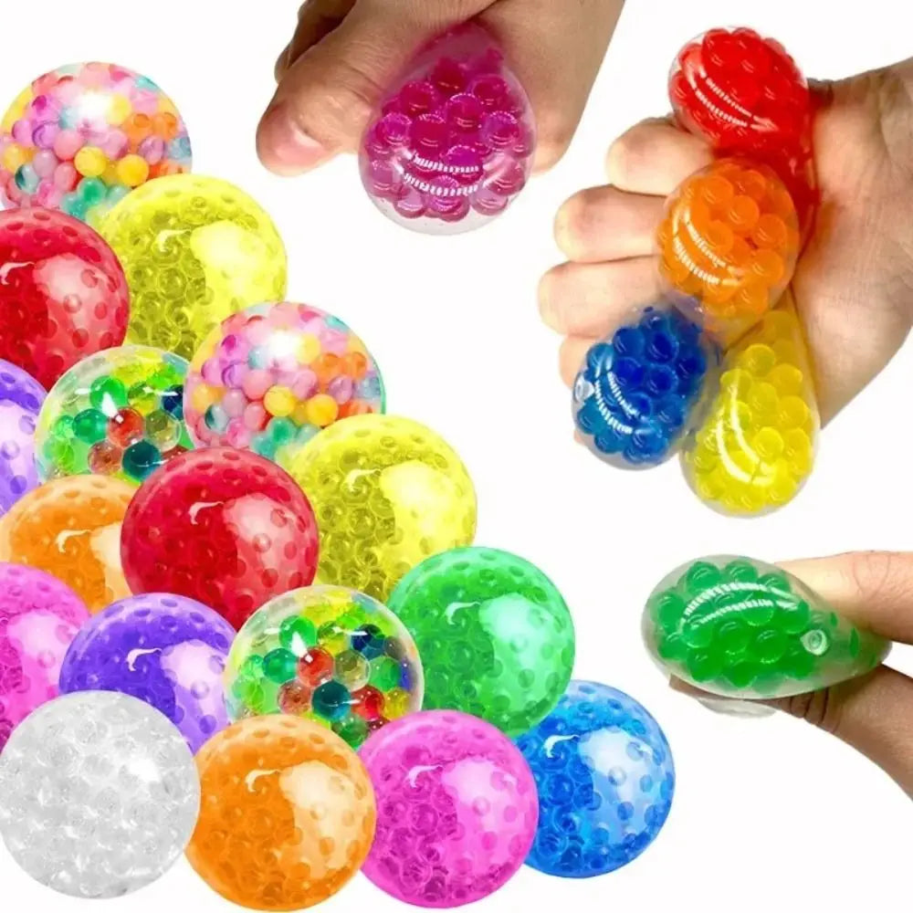 Funy 3.5Cmtpr Squeezing Toy Ball Soft Glue Alleviate Anxiety Squeezing Toy Grape Ball Vent Water Bead Ball