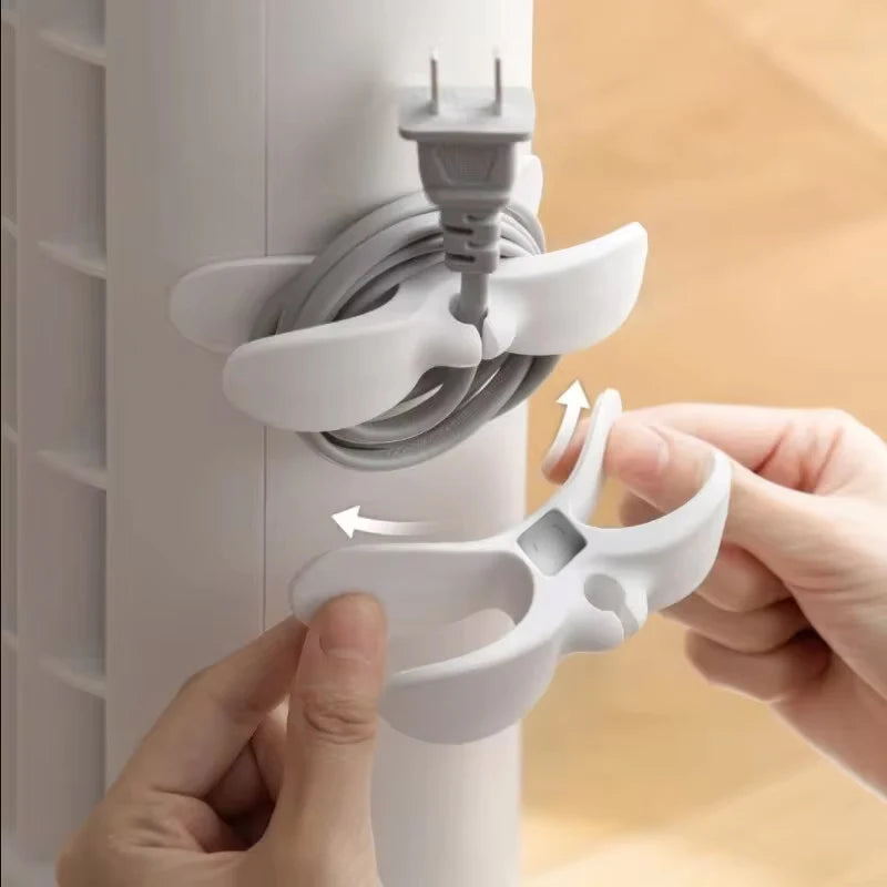 5pcs/10pcs Cable Clamp Cable Organizer Storage Winder Household Cable Organizer Power Cord Fixing Clip