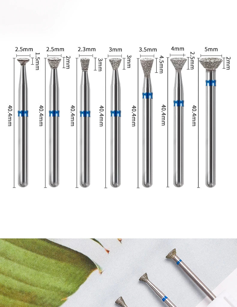 1Pc Diamond Nail Drill Bit Milling Cutter For Cuticle Clean Gel Overflow Removal Manicure Pedicure Tool