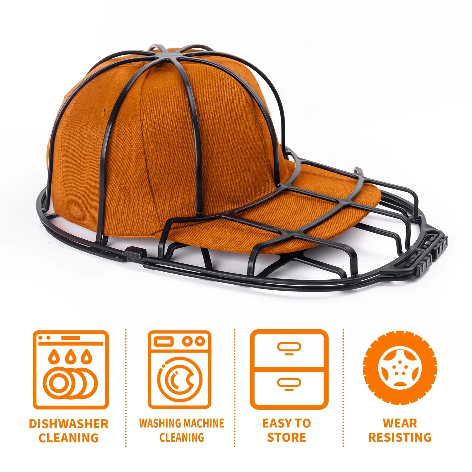 Multifunctional Baseball Cap Washer Fit for Adult and Kid's Hat, Washer Frame, Washing Cage Hat Cleaners, Shaper Protector