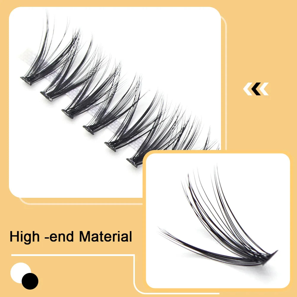 Moonlily Soft Mink 20D/30D/40D Lashes Cluster Eyelash Extension Natural Long 3D Volume Effect Faux Bunche Individual Makeup