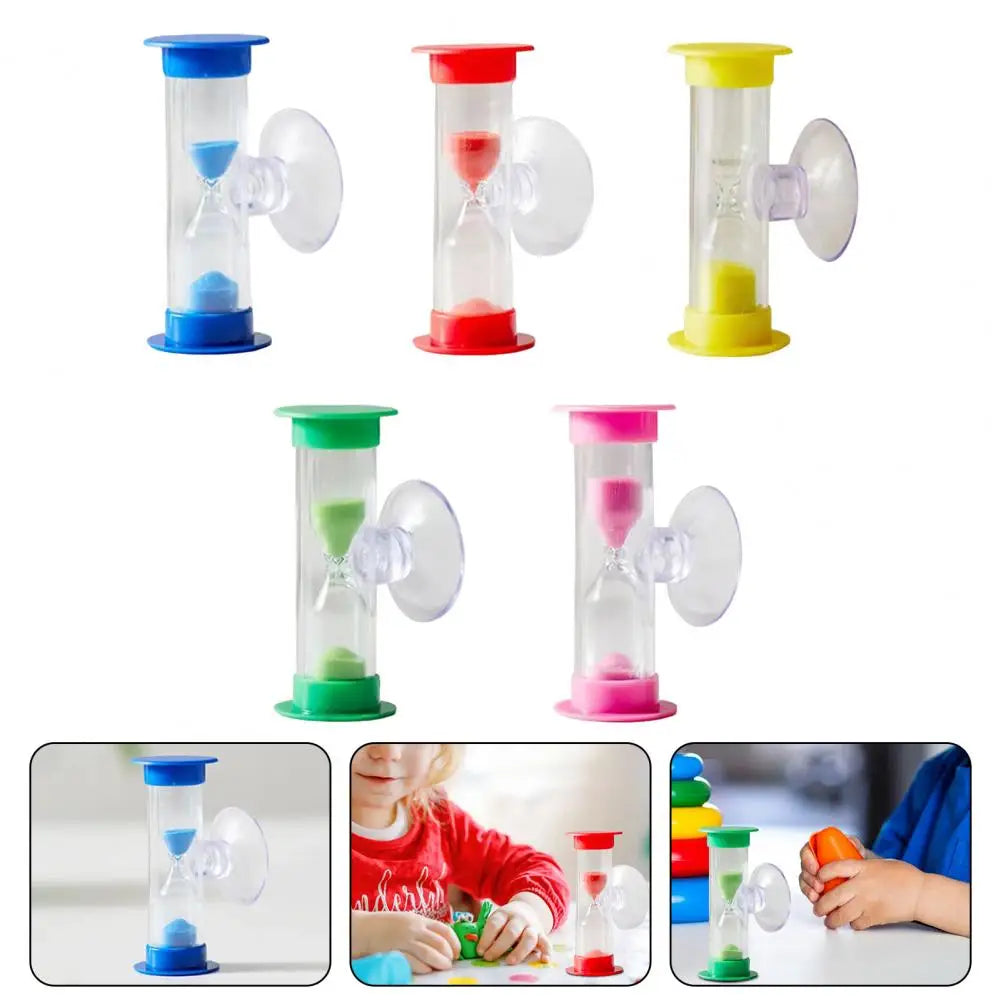 Hourglass Timer for Kids 3-minute Hourglass with Suction Cup Durable 3 Hourglass Timer with Suction Cup for Kids for Children