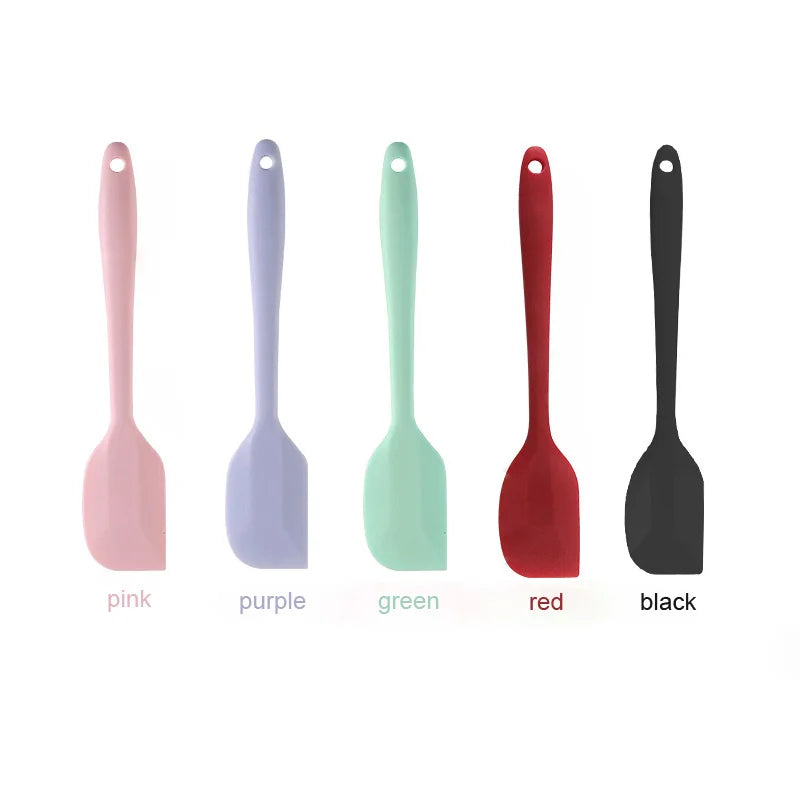 Silicone cream spatula Non-stick butter spatula Heat-resistant kitchen baking tools DIY cake baking tools