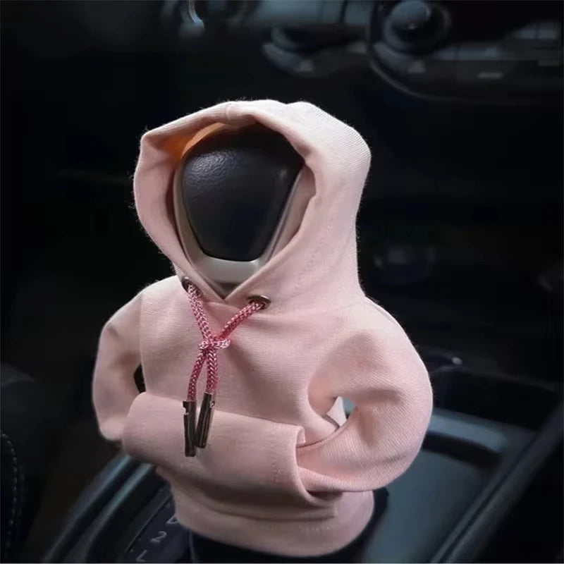 Gear Shift Mini Hoodie Cover Shift Cover Gear Handle Decoration Fits Manual Automatic Universal Car Shift Lever Interior Decor