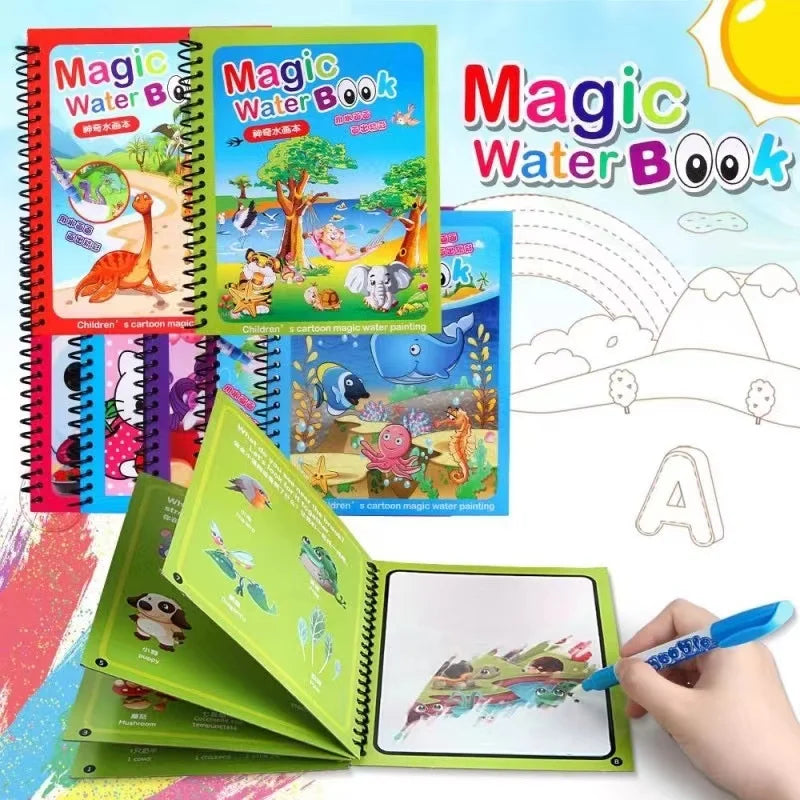 NEW Kids Magic Water Drawing Books Coloring Books Painting Toys for Kids Birthday Christmas New Year Gift for Boys and Girls NEW