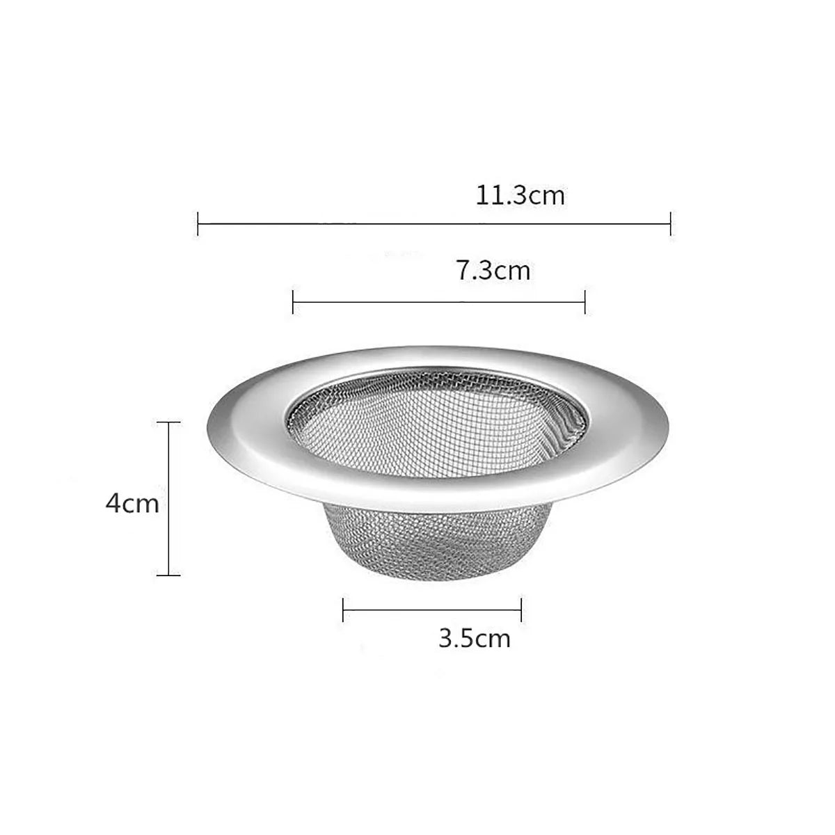 Kitchen Sink Strainer Stainless Steel Sink Funnel Anti Blocking Sink Dishwasher Basin Floor Drain Sewer Hair Strainer