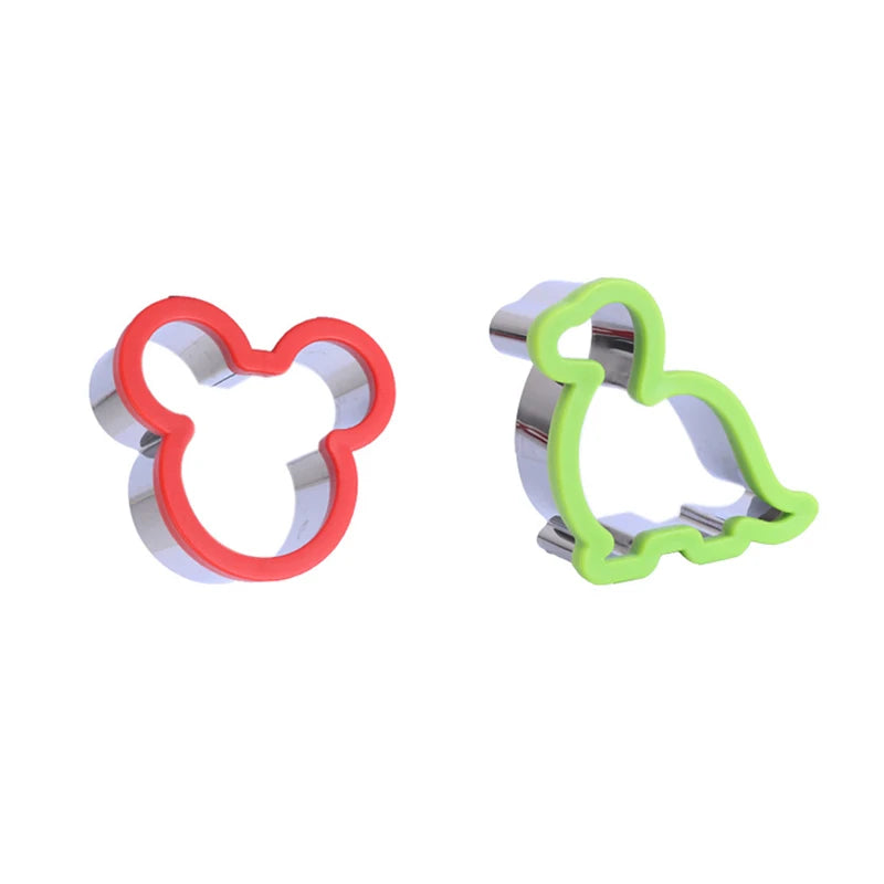 Hot Animal Dinosaur Star Heart Shape Stainless Steel Bread Mould Metal Cookie Cutters Mold Baking Sandwich Cutter Set for Kids