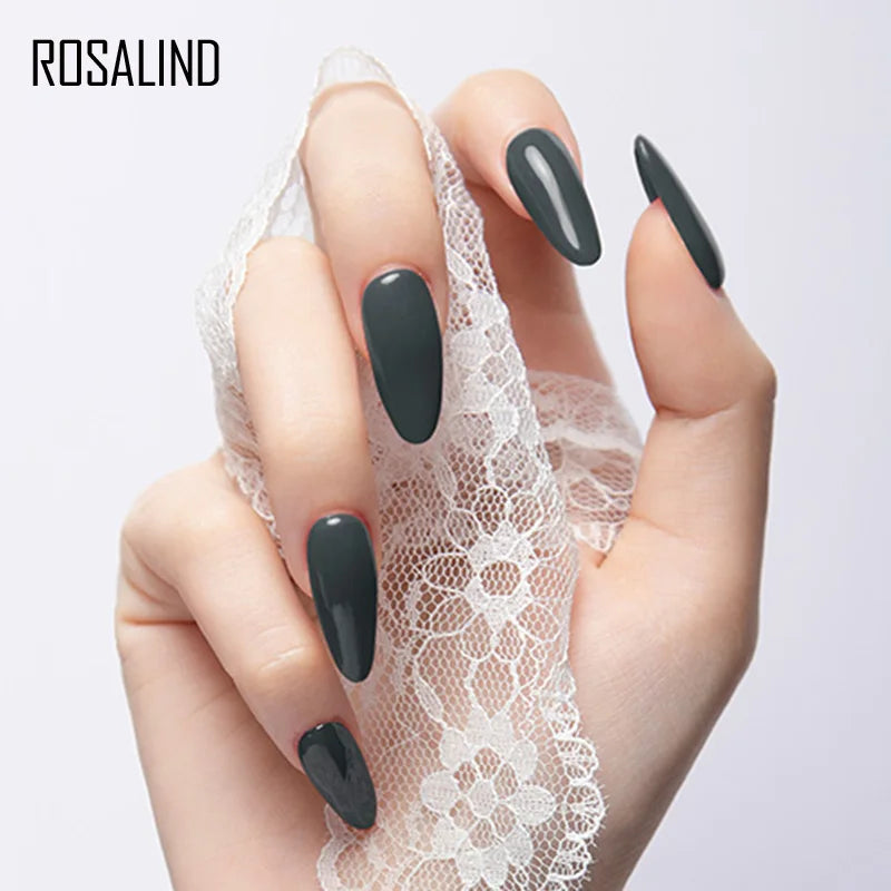 ROSALIND Colorful 15ml Poly Nail Gel Semi Permanent Acrylic Liquid Fast Extension Nail Gel Build Cured with UV/LED Lamp