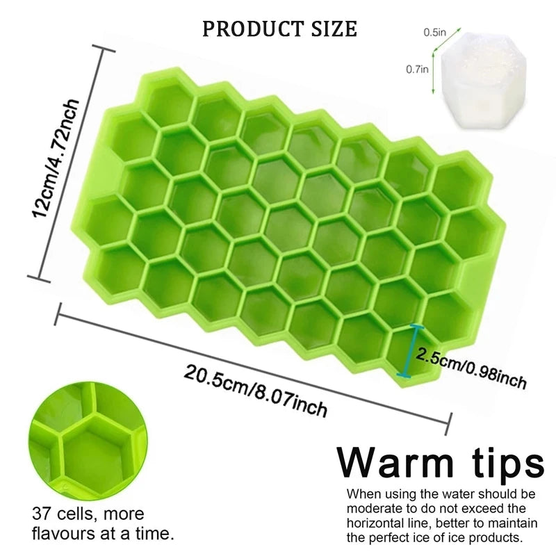 4/6/8/15 Grid Big Ice Tray Mold Giant Jumbo Large Food Grade Silicone Ice Cube Square Tray Mold DIY Ice Maker Ice Cube Tray