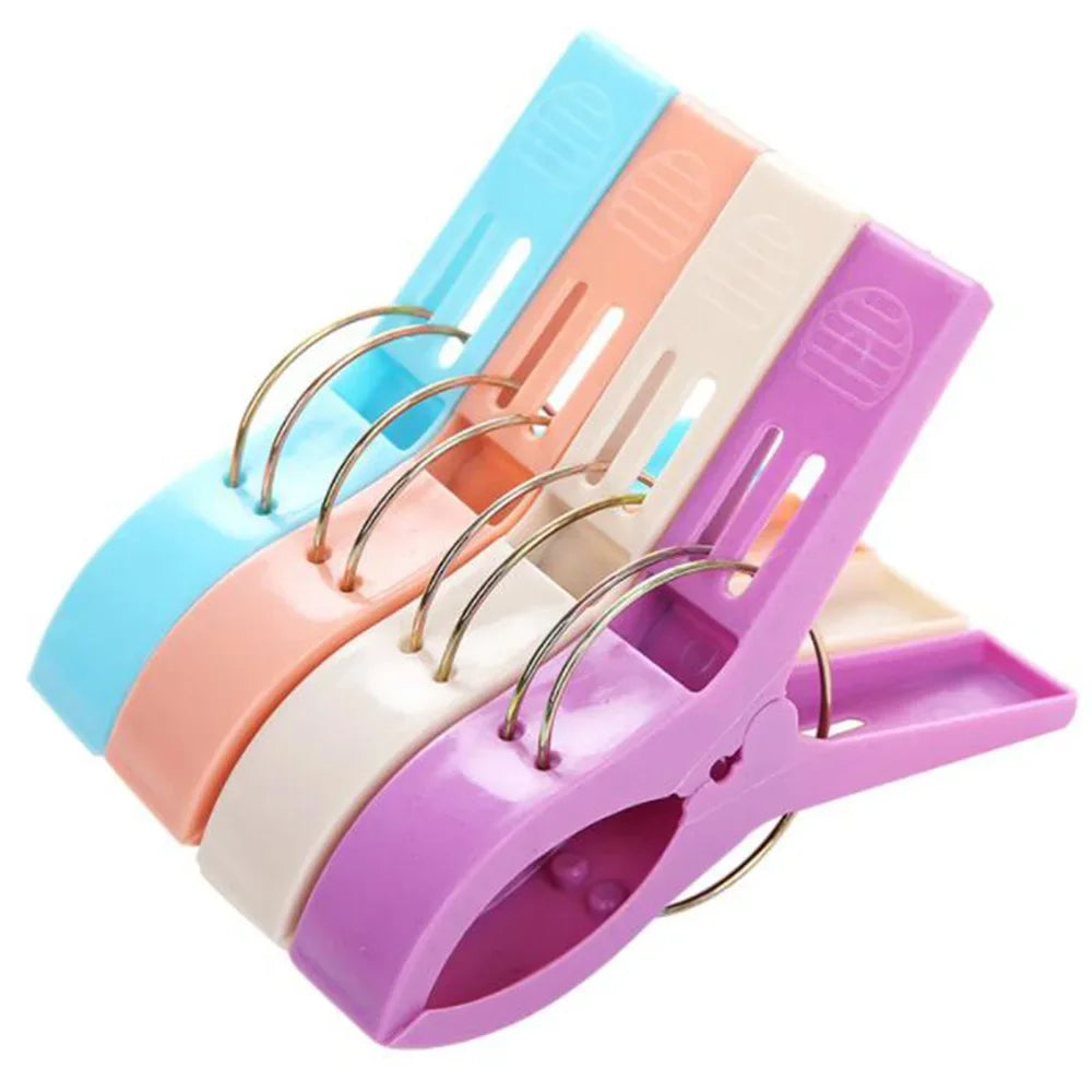 24Pcs Plastic Clothespin Sun Clothes Small Clip Travel Plastic Clip Drying Clothespin Fixed Clothes Windproof Clothespin