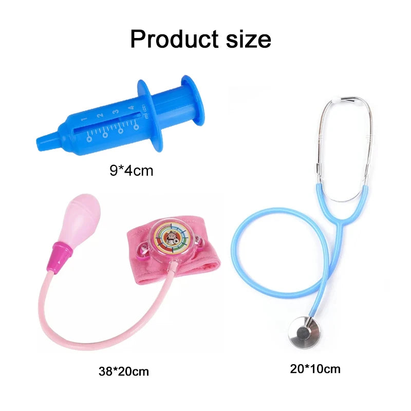 Children Doctor Toys Pretend Play Role Playing Puzzle Early Education Interactive Toy Nurse Clothing Birthday Gifts for Kids TMZ