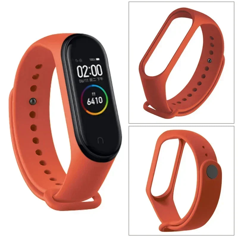 Watch Strap For Xiaomi Mi Band 7 6 5 4 3 Wristband Silicone Bracelet Wrist Straps MiBand 3/4 band5 band6 Smartwatch Accessories