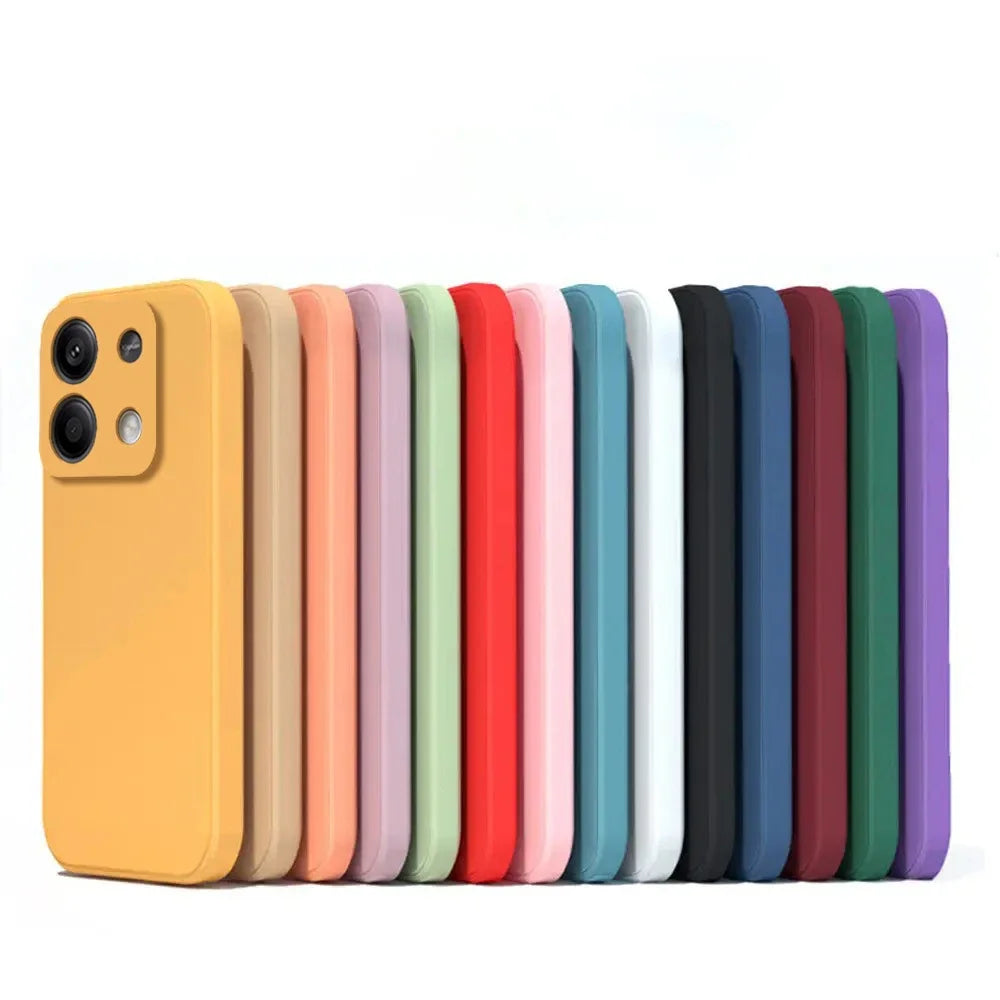 Original  Liquid Silicone Phone Case For Xiaomi Redmi Note 13 13Pro Note13 Pro ＋ Note13Pro Plus 5G Shockproof Back Cover