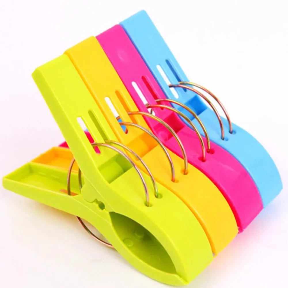 24Pcs Plastic Clothespin Sun Clothes Small Clip Travel Plastic Clip Drying Clothespin Fixed Clothes Windproof Clothespin