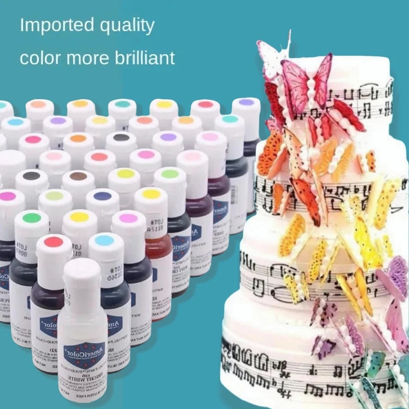 Americolor Natural Food Coloring Water Oil Baking Fondant Cream Cake Macaron DIY Kitchen Baking Supplies Pastry Decorating Tools