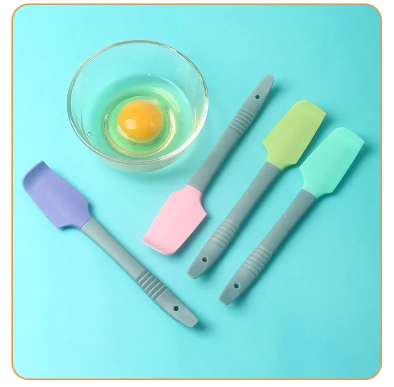 1PC Silicone Spatula Butter Cake Cream Scraper Blade Batter Brush Baking Tools Small Silica Gel Scraper Kitchen Baking Gadgets