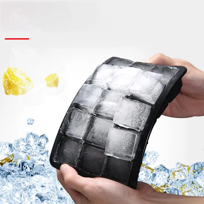 4/6/8/15 Grid Big Ice Tray Mold Giant Jumbo Large Food Grade Silicone Ice Cube Square Tray Mold DIY Ice Maker Ice Cube Tray