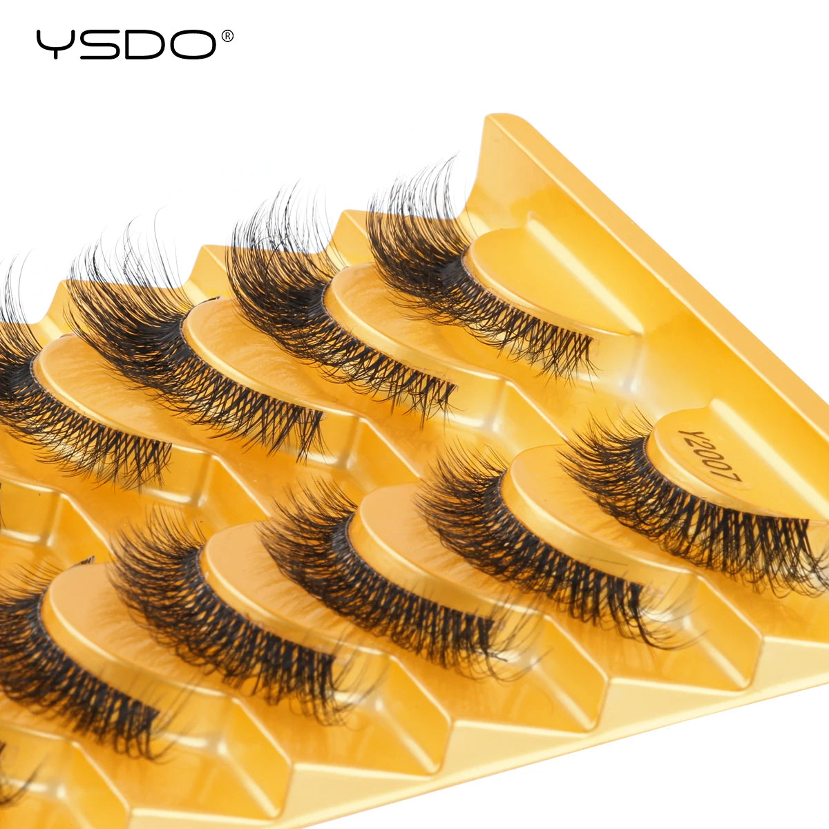 YSDO Half Eyelashes 3/10 pairs Natural Full False Eyelashes 3d Lashes  Cat Eye Fake Eyelashes Extension Faux Cils Makeup Tools