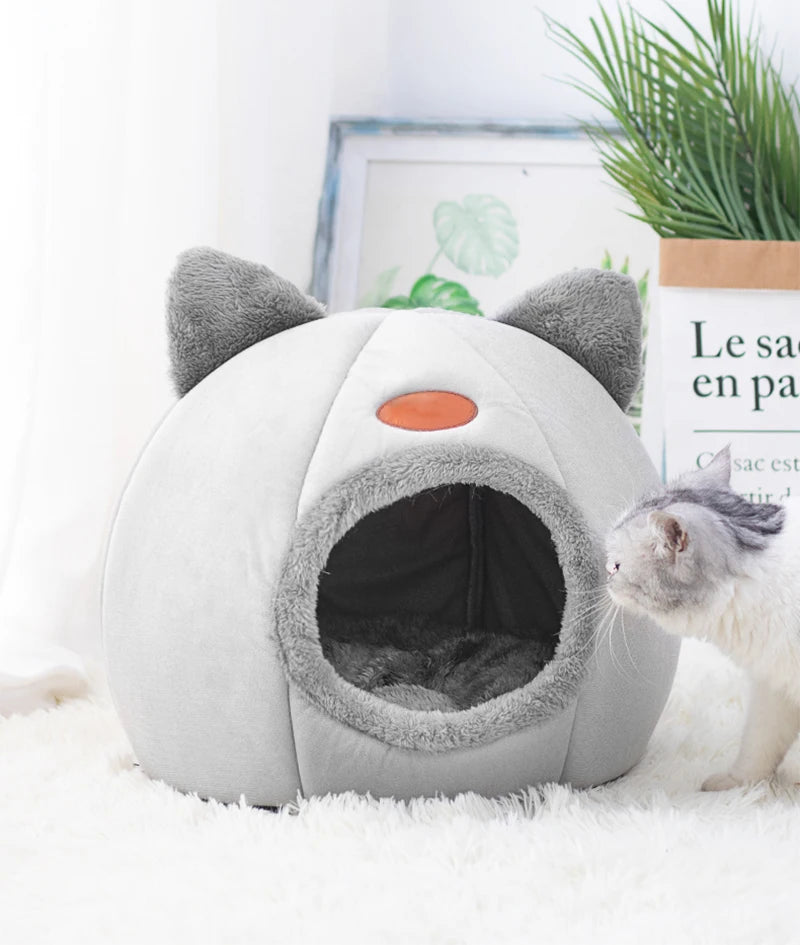 Nuovo letto per gatti Deep Sleep Comfort In Winter Ittle Mat Basket Small Dog House Products Pets Tent Cozy Cave Nest Indoor Cama Gato