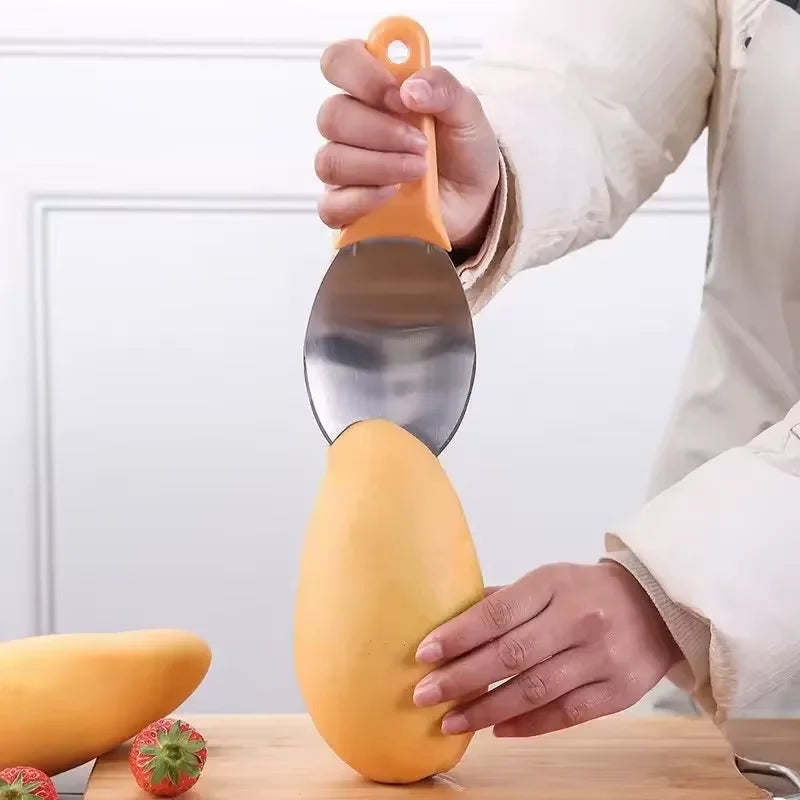 Multi Functional Mango Peeler Mango Peeling Cutting Knife Mango Peeling Separator Mango Scoop Avocado Peeler Fruit Kitchen Tool