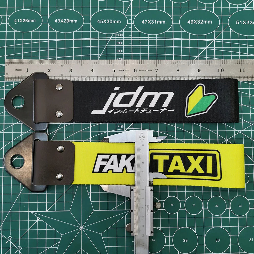 JDM Racing Culture Car Pendant Tow Strap Belt Tow Rope Ribbon Trailer Rope Bumper Towing Strap FOR NOS HKS Initial D Accessories