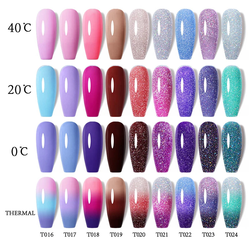 UR SUGAR 7.5ml Temperature Color Changing Gel Nail Polish 3 Layers Thermal Semi Permanent UV LED Vernis Nail Art Manicure