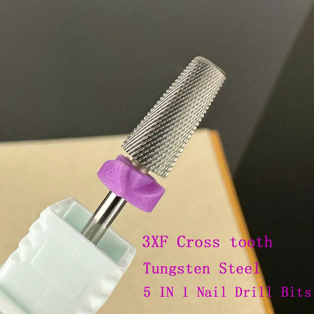 2023 New Tungsten Carbide Milling Cutter Nail Drill Bits For Electric Nail Drill Manicure Machine Pedicure Nail File Accessories