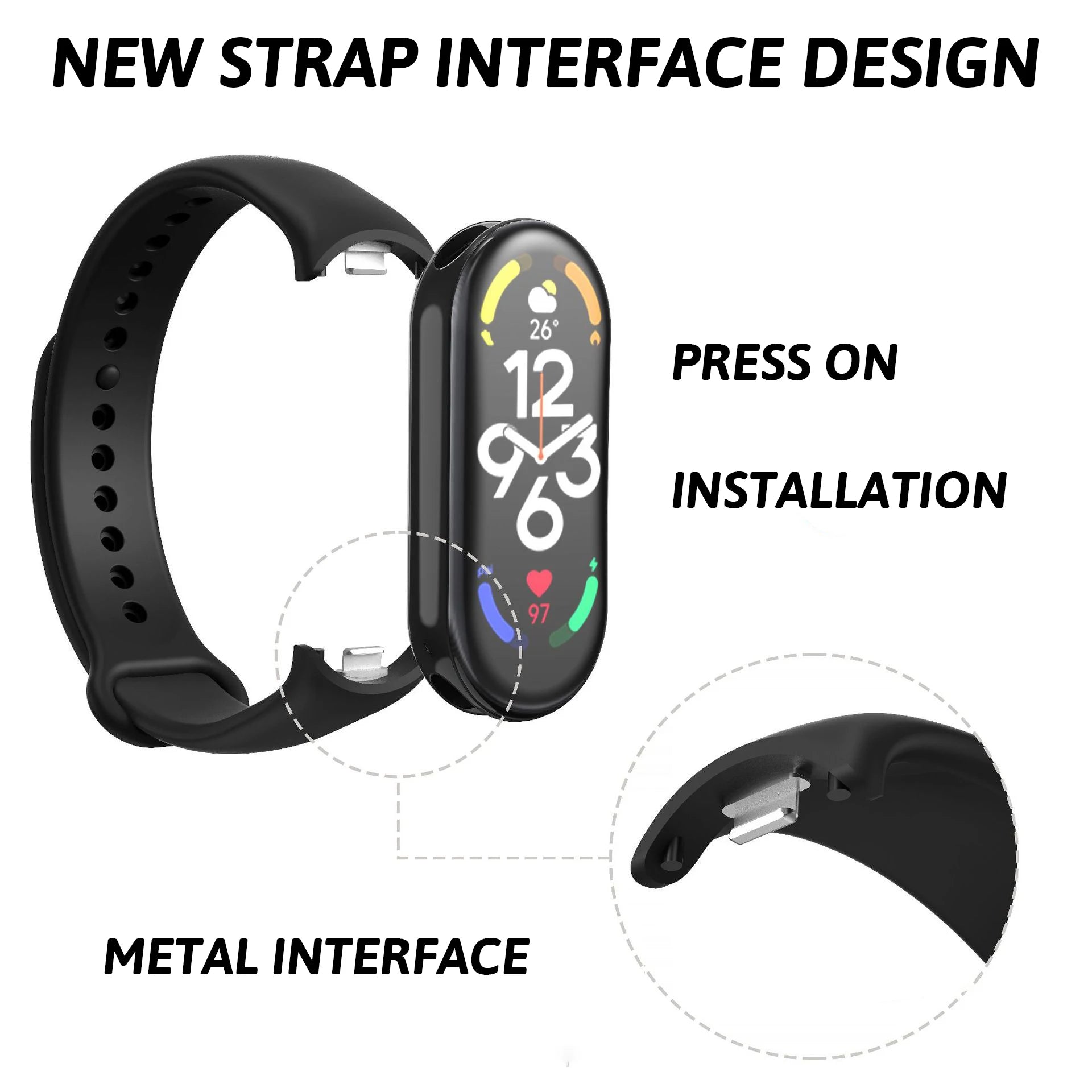 Silicone Strap for Xiaomi Mi Band 9 8 Strap NFC Sport Rubber Bracelet Wristband pulseira correa Xiaomi Smart Band 8 Accessories