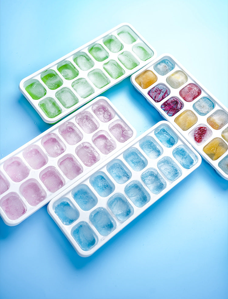 14 Grid Ice Cube Tray Silicone Mold Square Ice Cube Tray Mold Ice Cube Maker Non-toxic Durable Bar Pub Wine Ice Blocks Maker