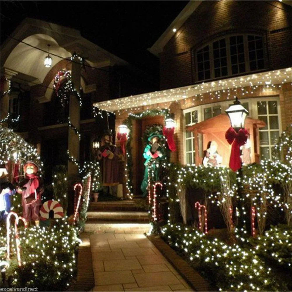 LED String Lights Garland 10M 100LED Fairy Light Christmas Tree Lamp Outdoor Waterproof Party Wedding Home Decoration Lighting