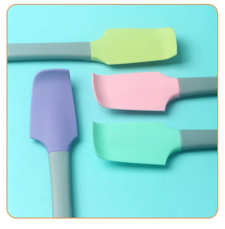 1PC Silicone Spatula Butter Cake Cream Scraper Blade Batter Brush Baking Tools Small Silica Gel Scraper Kitchen Baking Gadgets